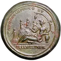 Medallion - Commodus Janus and Tellus Mater