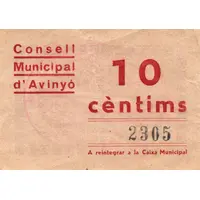 10 Céntimos Avinyó