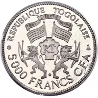 5000 Francs CFA General Gnassingbe Eyadema, Pattern