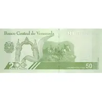 50 Bolívares 200th Anniversary of the Battle of Carabobo