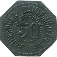 50 Pfennigs - Rathenow Rathenower Dampfmühlen A.G.