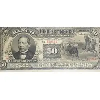 50 Pesos El Banco de Londres y Mexico