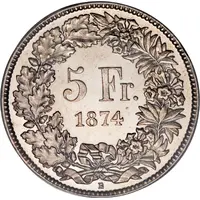 5 Francs Helvetia seated