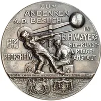 Visit of fieldmarshall August von Mackensen at the B. H. Mayer mint