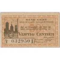 50 Centimes Ville de Gand