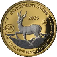 25 Francs South African springbok