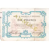 10 Francs / 2 Ariary