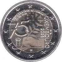 2 Euro - Henri I Schuman Declaration - Hologram version