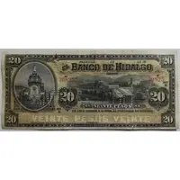 20 Pesos El Banco de Hidalgo