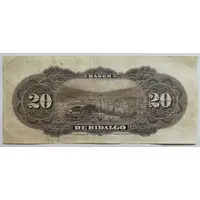 20 Pesos El Banco de Hidalgo