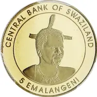 5 Emalangeni - Mswati III Central Bank