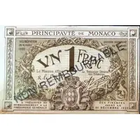 1 Franc Monaco essai brun