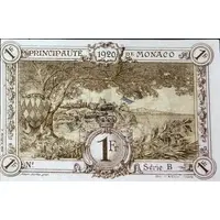 1 Franc Monaco essai brun