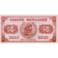 2 Dollars - Caisse scolaire F.E.C. Montreal, Quebec