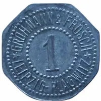 1 Pfennig - Leipzig-Plagwitz Grohmann and Frosch