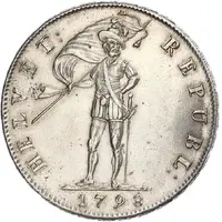 40 Batzen soldier looking right