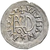 1/4 Siliqua In the name of Anastasius I and Theoderic, Sirmium, retrograde S with angled bust