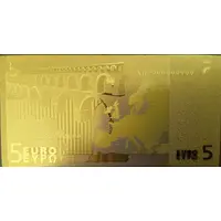 5 Euros gold plated