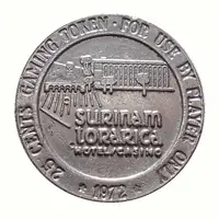 25 Cent Gaming Token - Surinam Torarica Hotel Casino Paramaribo