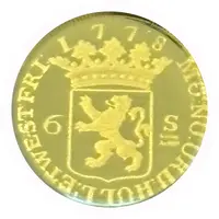 Replica - Gouden Scheepjesschelling 1778