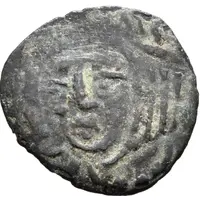 Unknown Æ Bukhara Sogd, facing left wearing crescent moon heapiece