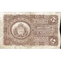 5 Pesos Regent Queen Maria Cristina