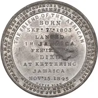 Medal - Death of William Knibb
