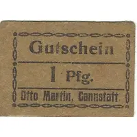1 Pfennig Otto Martin - Cannstatt