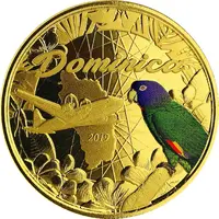 10 Dollars - Elizabeth II Sisserou Parrot, Colourised