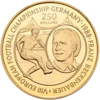 250 Dollars - Elizabeth II Franz Beckenbauer