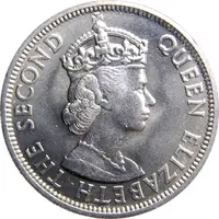 50 Cents - Elizabeth II 1st portrait