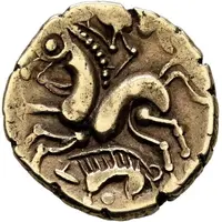 1/2 Stater with boars facing left