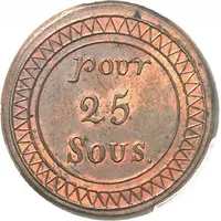25 Sous - George IV Piedfort
