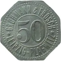 50 Pfennigs - Leipzig-Plagwitz Grohmann and Frosch