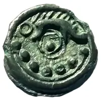 Potin with boar, torc and globules