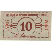 10 Pfennig red issue