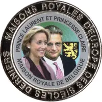 5 Francs Belgium - Prince Laurent and Princess Claire