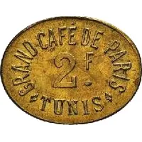 2 Francs - Grand Café de Paris - Tunis