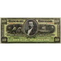 10 Pesos El Banco de Hidalgo