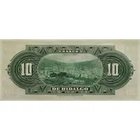 10 Pesos El Banco de Hidalgo