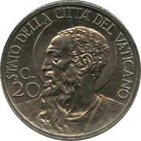 20 Centesimi - Pivs XI