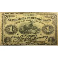 1 Peso La Provincia de Buenos Ayres