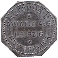 50 Pfennig - Leipzig Automobil and Aviatik A.G. Heiterblick