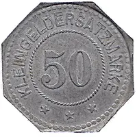 50 Pfennig - Leipzig Automobil and Aviatik A.G. Heiterblick