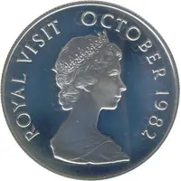 5 Dollars Royal Visit, Silver Proof Issue