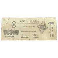 10 000 Australes Laws 6228-6495