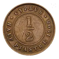 1/2 Piastre - Edward VII