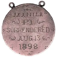 Medal - Philippines Spanish American War Private Manila Surrender