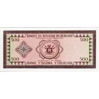 500 Francs overprint