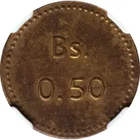 0.50 Bolívar Isla de Providencia Leper Colony
